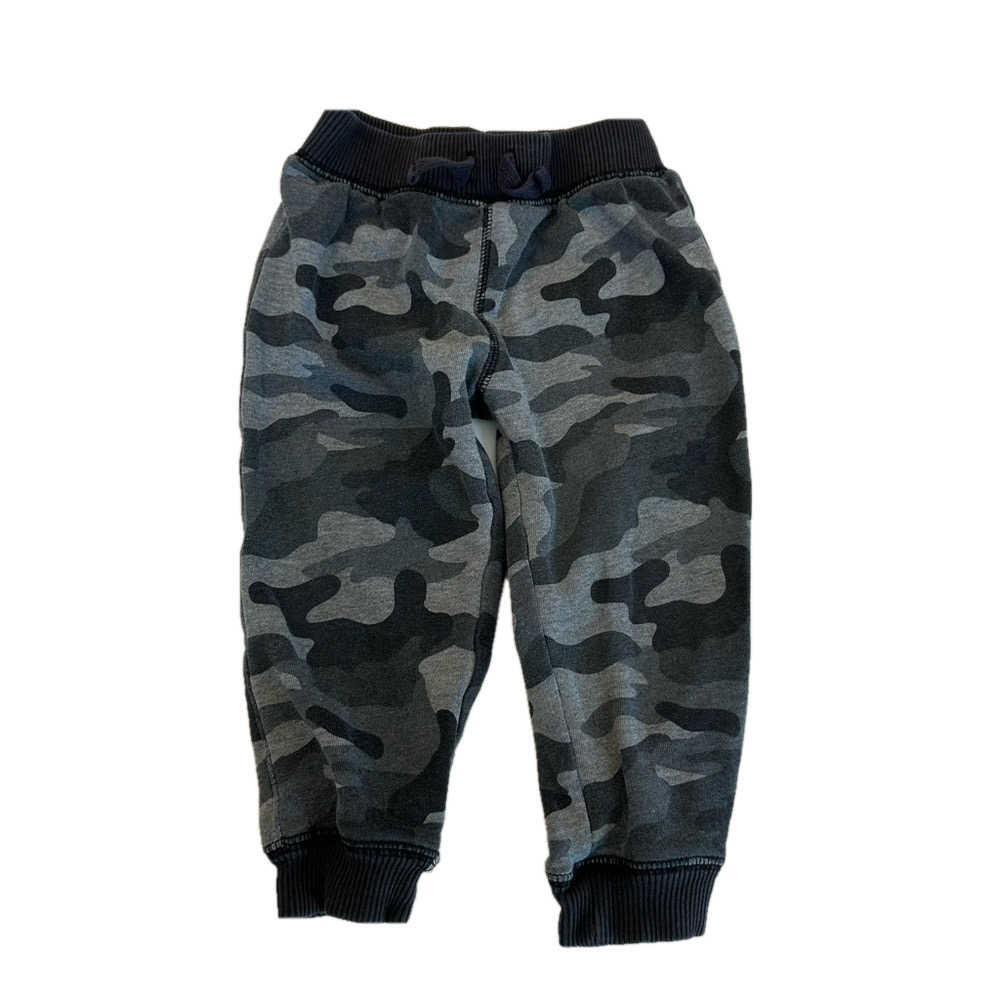 6/20$ The Children's Place Toddler Grey Black Camo Jogger Sweatpants size 2T
